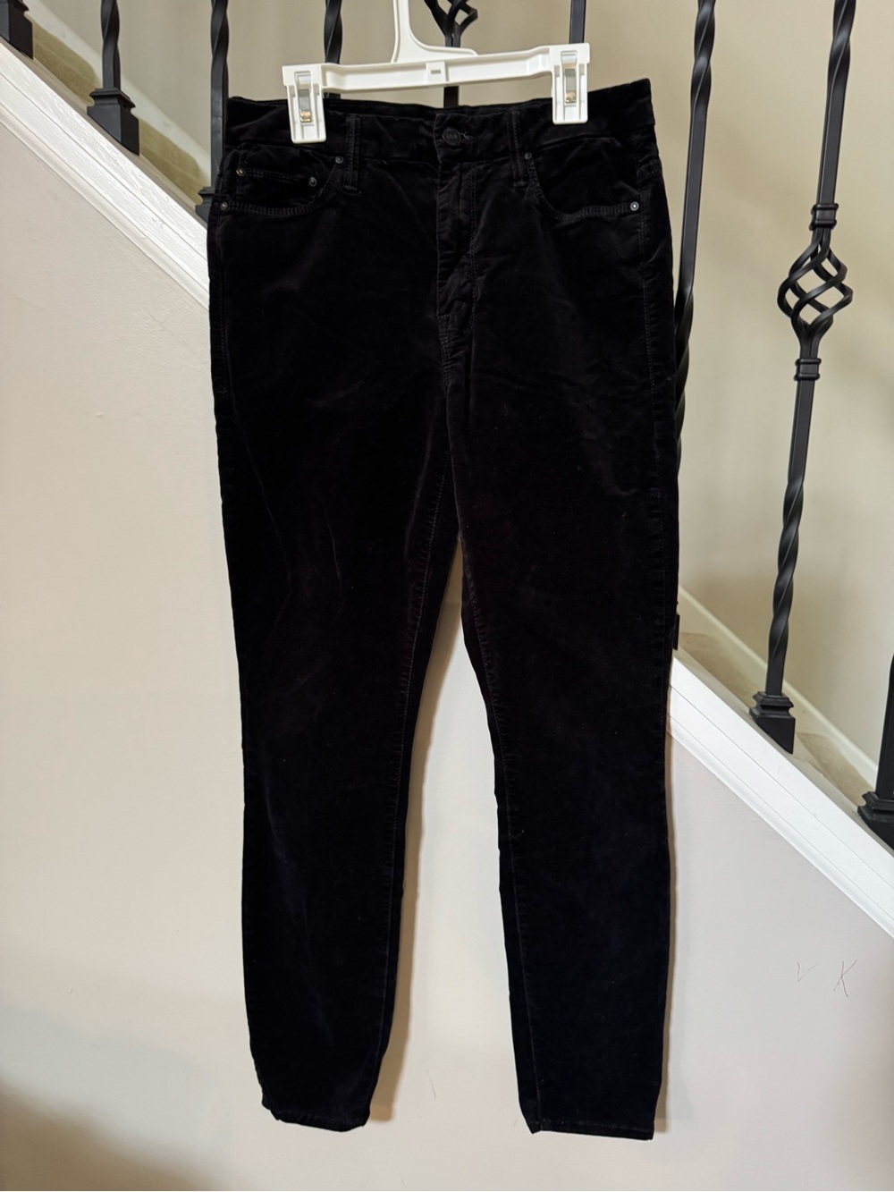 MOTHER Black women’s Corduroy Pants - Slim Taper